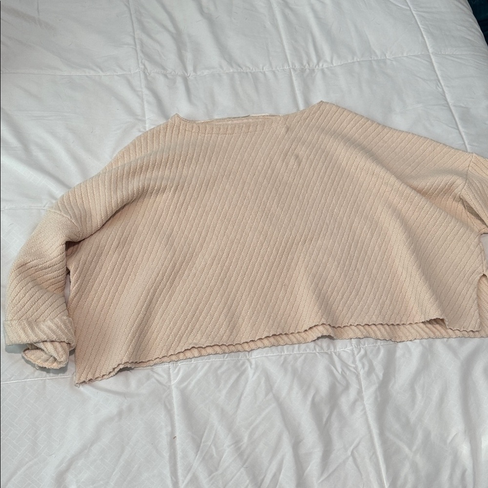 Free People Cream Textured Knit Top - Picture 2 of 5